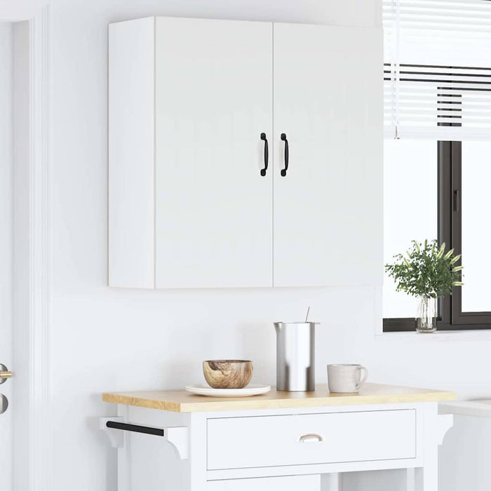 Kitchen Wall Cabinet Glossy Look White 80 X 31 X 80 Cm Nnpbpk
