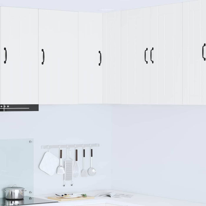 Kitchen Wall Cabinet White 57 X 57 X 80 Cm Engineered Wood Nnpbip