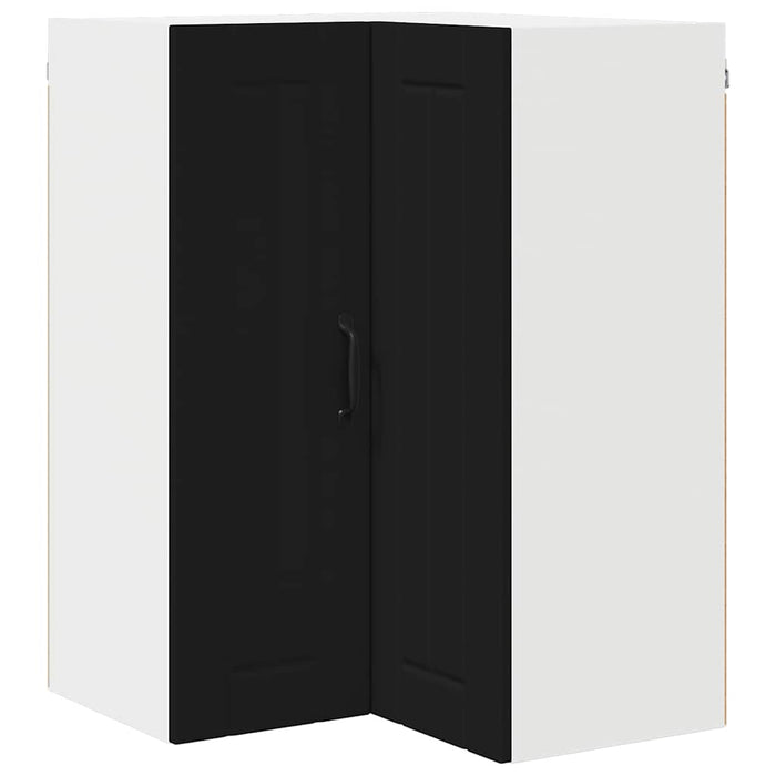 Kitchen Wall Cabinet Black 57 X 57 X 80 Cm Engineered Wood Nnpbil