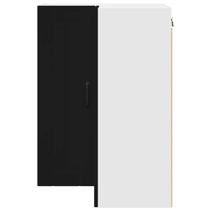 Kitchen Wall Cabinet Black 57 X 57 X 80 Cm Engineered Wood Nnpbil