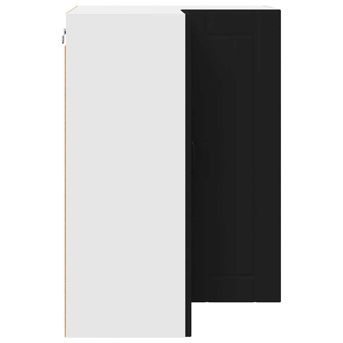 Kitchen Wall Cabinet Black 57 X 57 X 80 Cm Engineered Wood Nnpbil