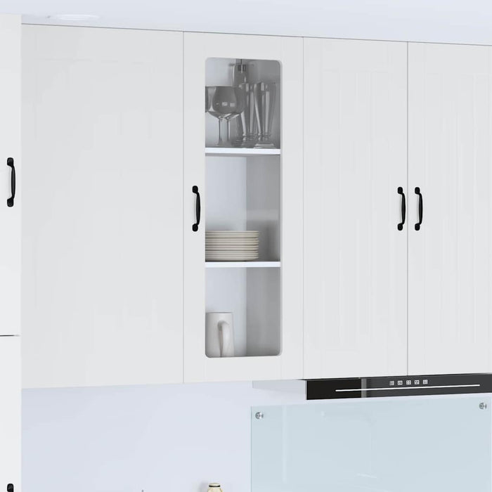Kitchen Wall Cabinet White 40 X 31 X 100 Cm Engineered Wood Nnpbkp