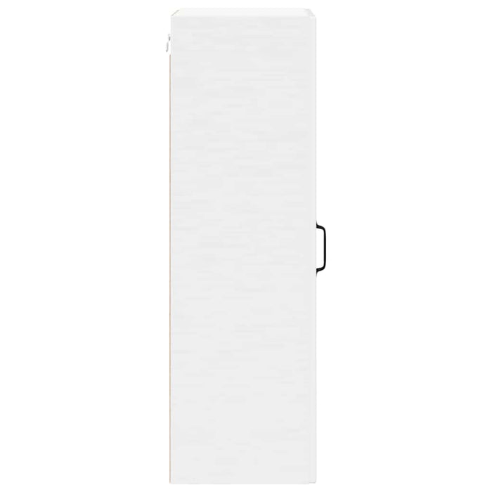 Kitchen Wall Cabinet Glossy Look White 40 X 31 X 100 Cm Nnpbkk