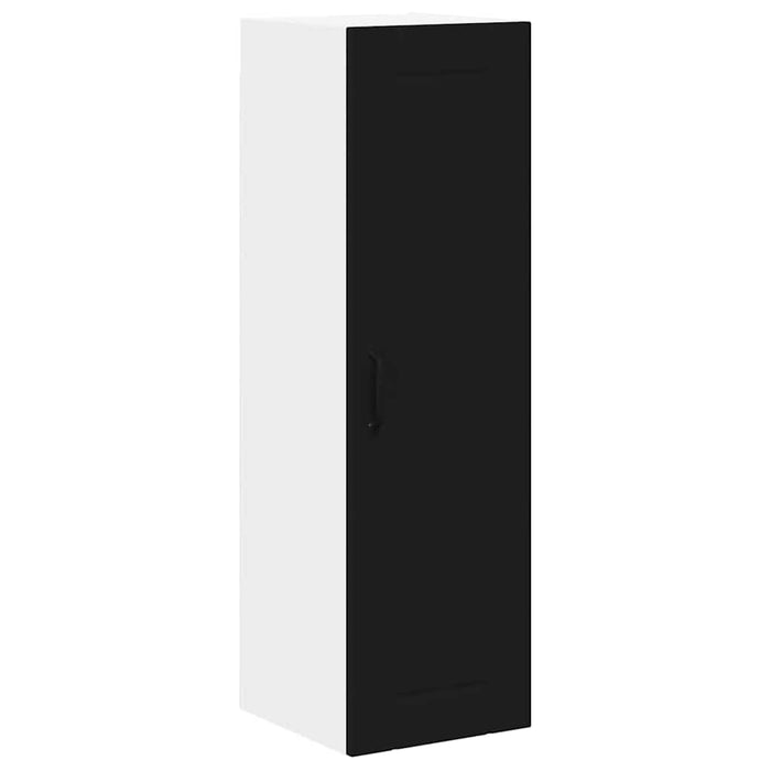 Kitchen Wall Cabinet Black 30 X 31 X 100 Cm Engineered Wood Nnpobl