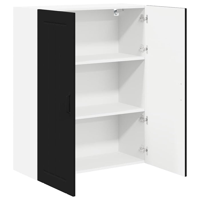 Kitchen Wall Cabinet Black 80 X 31 X 100 Cm Engineered Wood Nnpoal