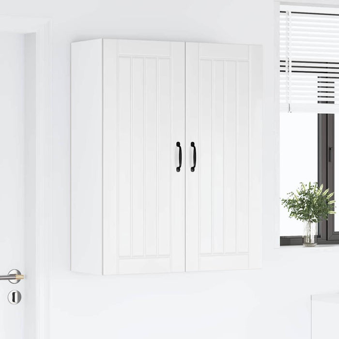 Kitchen Wall Cabinet Glossy Look White 80 X 31 X 100 Cm Nnpoak