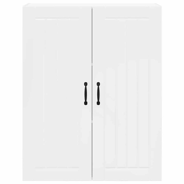 Kitchen Wall Cabinet Glossy Look White 80 X 31 X 100 Cm Nnpoak