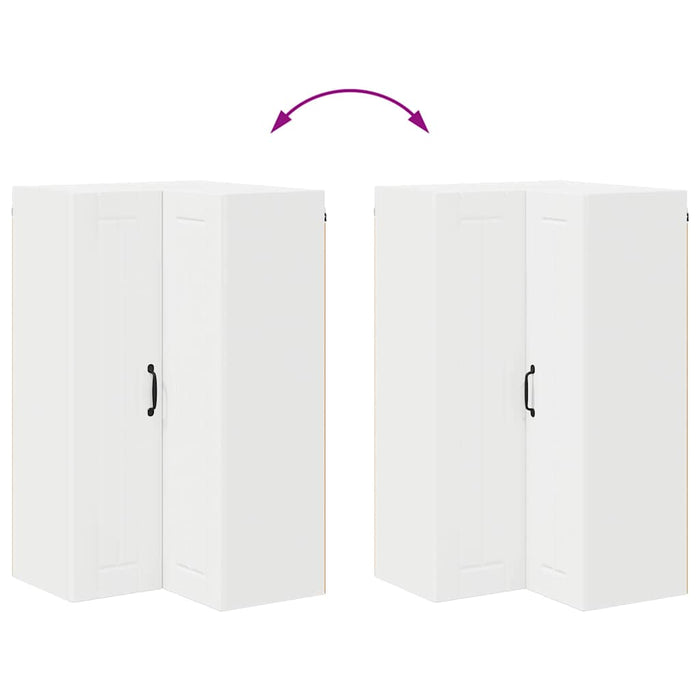 Kitchen Wall Cabinet White 57 X 57 X 100 Cm Engineered Wood Nnpolp