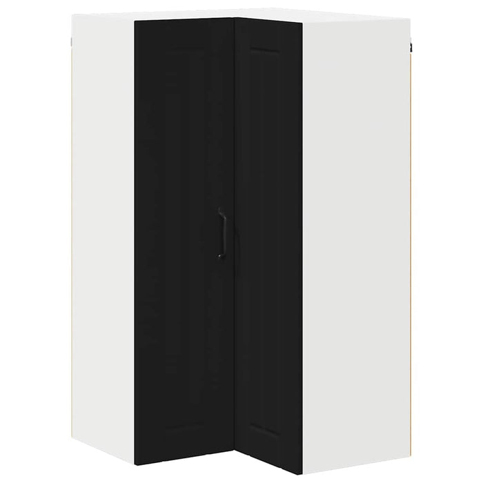 Kitchen Wall Cabinet Black 57 X 57 X 100 Cm Engineered Wood Nnpoll