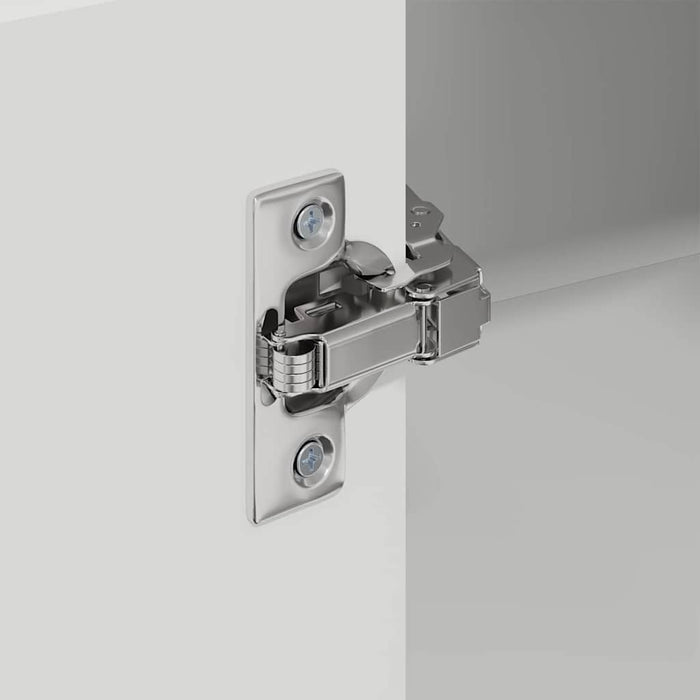 Kitchen Wall Cabinet Glossy Look White 57 X 57 X 100 Cm Nnpolk