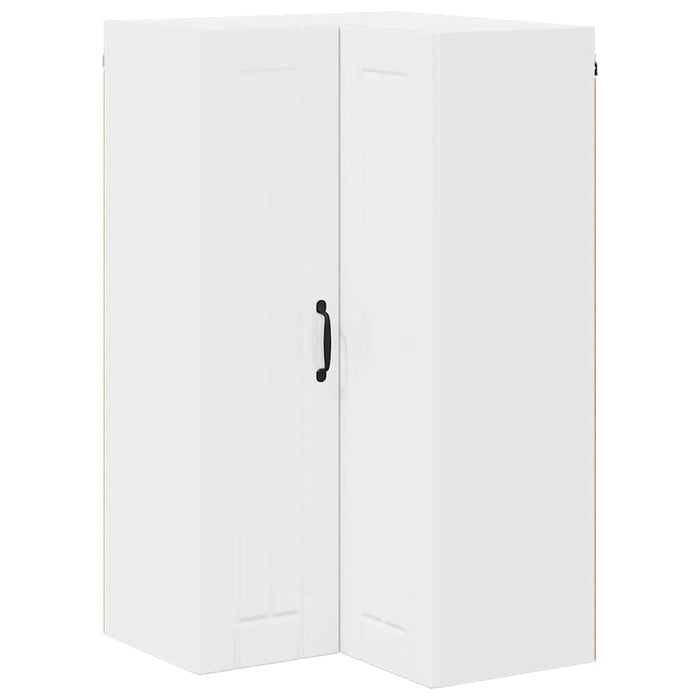 Kitchen Wall Cabinet Glossy Look White 57 X 57 X 100 Cm Nnpolk