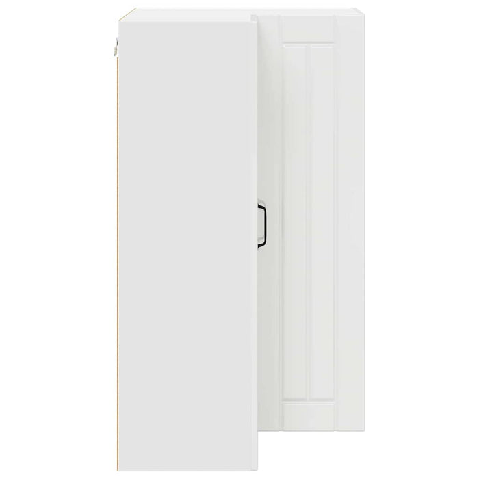 Kitchen Wall Cabinet Glossy Look White 57 X 57 X 100 Cm Nnpolk