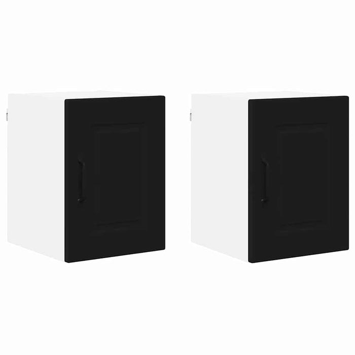 Kitchen Wall Cabinet With Shelf 2 Pcs Black 30 X 31 X 40 Cm Nnpxbn