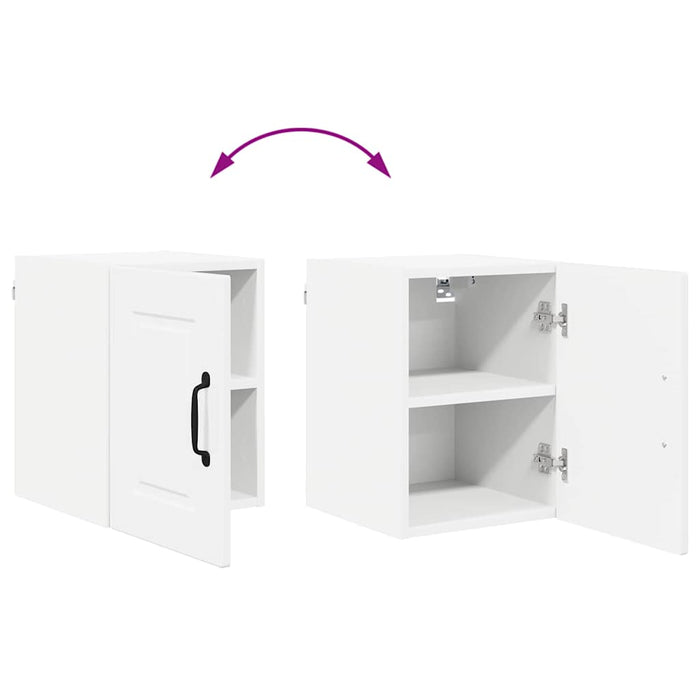 Kitchen Wall Cabinet With Door Glossy Look White 30 X 31 X 40 Cm Nnpxot