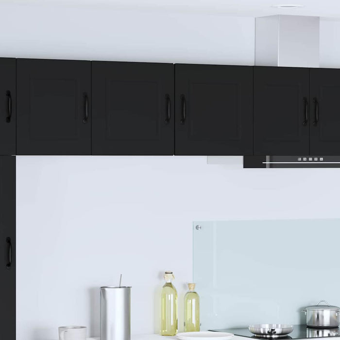 Kitchen Wall Cabinet With Shelf 2 Pcs Black 40 X 31 X 40 Cm Nnpxxn