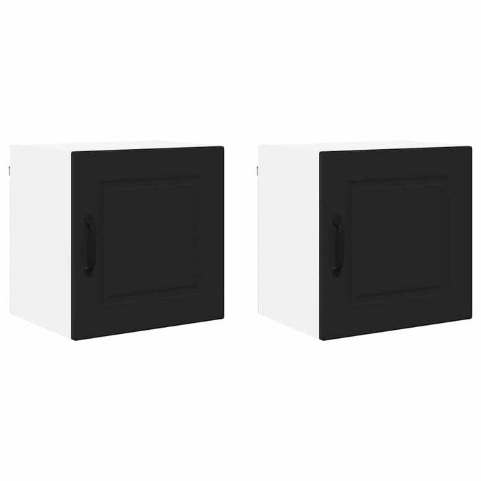 Kitchen Wall Cabinet With Shelf 2 Pcs Black 40 X 31 X 40 Cm Nnpxxn