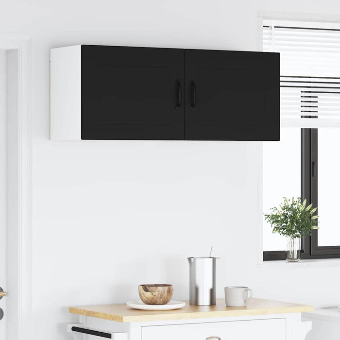 Kitchen Wall Cabinet Black 50 X 31 X 40 Cm Engineered Wood Nnpxai
