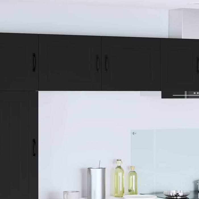 Kitchen Wall Cabinet With Shelf 2 Pcs Black 50 X 31 X 40 Cm Nnpxan