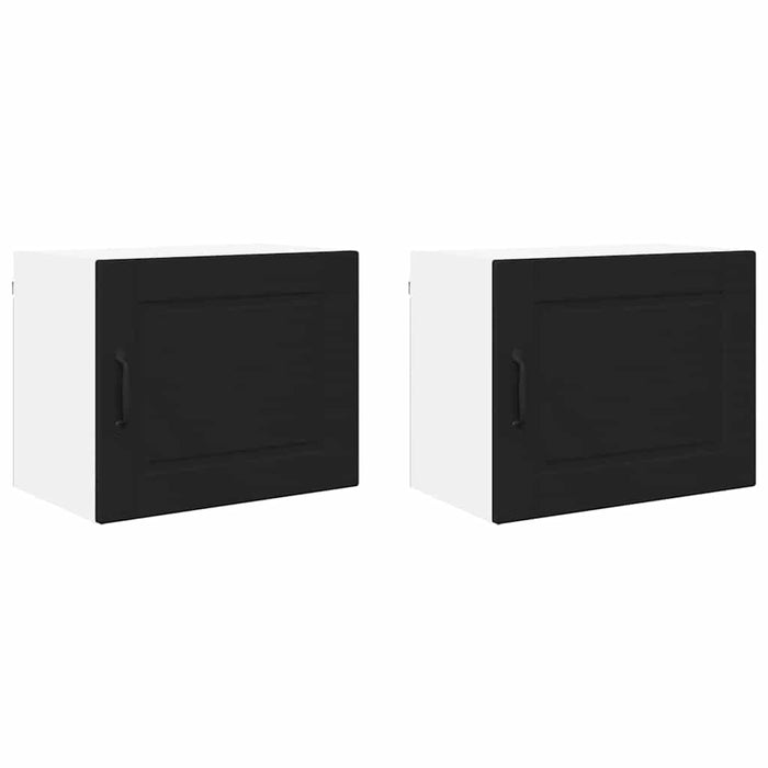 Kitchen Wall Cabinet With Shelf 2 Pcs Black 50 X 31 X 40 Cm Nnpxan