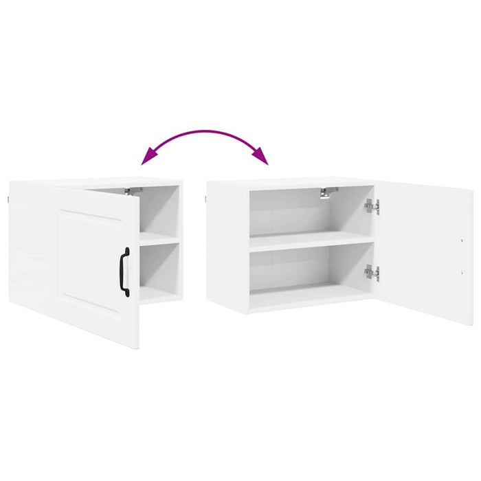 Kitchen Wall Cabinet With Door Glossy Look White 50 X 31 X 40 Cm Nnpxpt