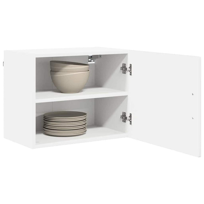 Kitchen Wall Cabinet With Door Glossy Look White 50 X 31 X 40 Cm Nnpxpt