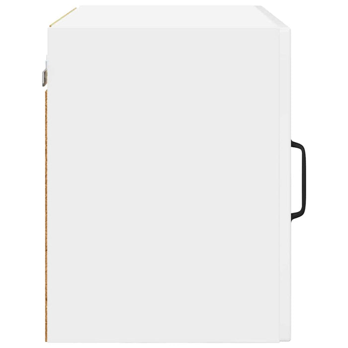 Kitchen Wall Cabinet With Door Glossy Look White 50 X 31 X 40 Cm Nnpxpt