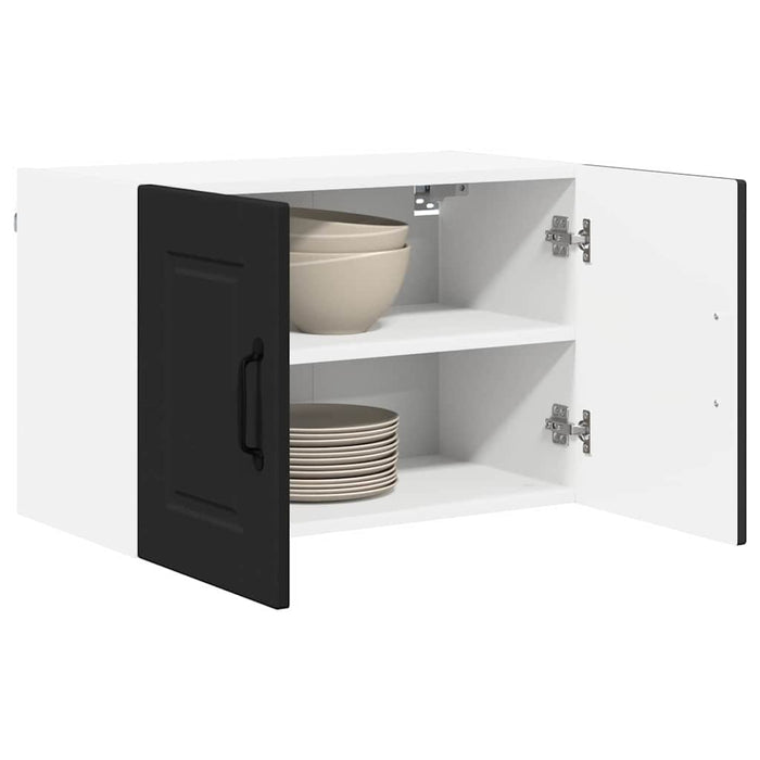Kitchen Wall Cabinet With Shelf 2 Pcs Black 60 X 31 X 40 Cm Nnpxln