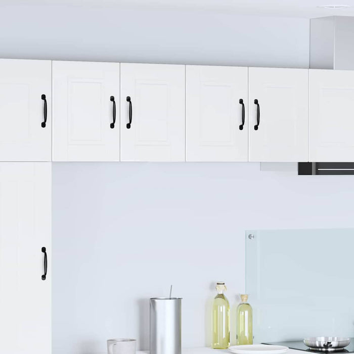 Kitchen Wall Cabinet 2 Pcs Glossy Look White 60 X 31 X 40 Cm Nnpxia