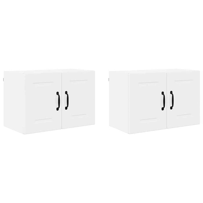 Kitchen Wall Cabinet 2 Pcs Glossy Look White 60 X 31 X 40 Cm Nnpxia