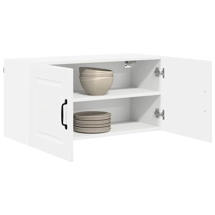 Kitchen Wall Cabinet With Door Glossy Look White 80 X 31 X 40 Cm Nnpxnk