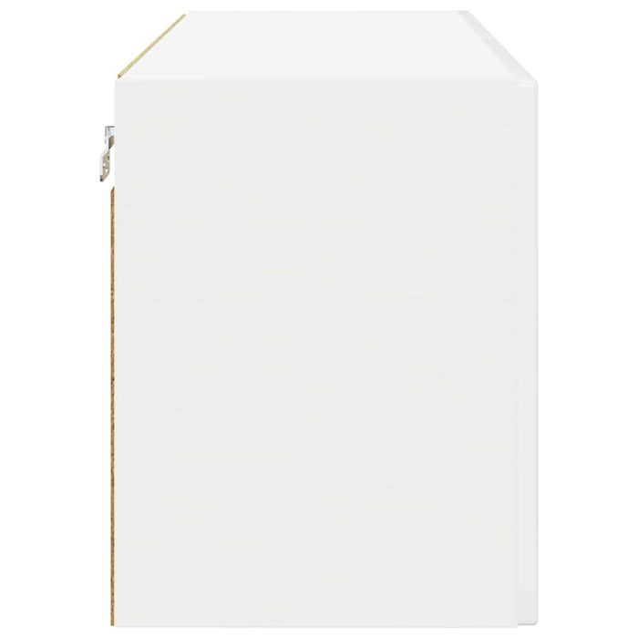 Kitchen Wall Cabinet With Door Glossy Look White 80 X 31 X 40 Cm Nnpxnk