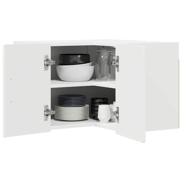 Kitchen Wall Cabinet White 57 X 57 X 40 Cm Engineered Wood Nnptbp