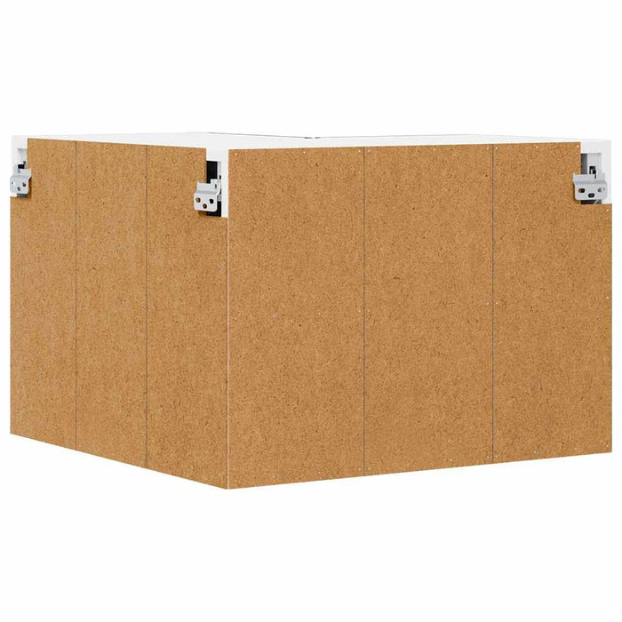 Kitchen Wall Cabinet Black 57 X 57 X 40 Cm Engineered Wood Nnptbl