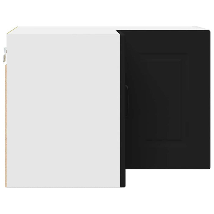 Kitchen Wall Cabinet Black 57 X 57 X 40 Cm Engineered Wood Nnptbl