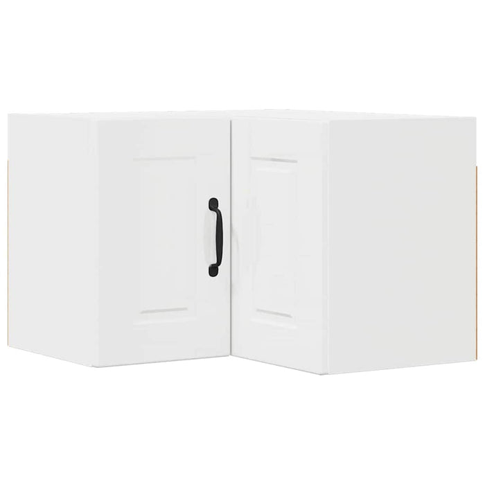 Kitchen Wall Cabinet With Door Glossy Look White 57 X 57 X 40 Cm Nnptbk