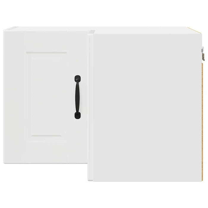 Kitchen Wall Cabinet With Door Glossy Look White 57 X 57 X 40 Cm Nnptbk