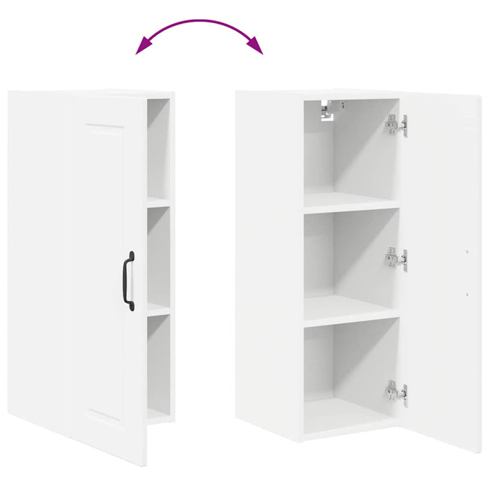 Kitchen Wall Cabinet White 30 X 31 X 80 Cm Engineered Wood Nnptpp