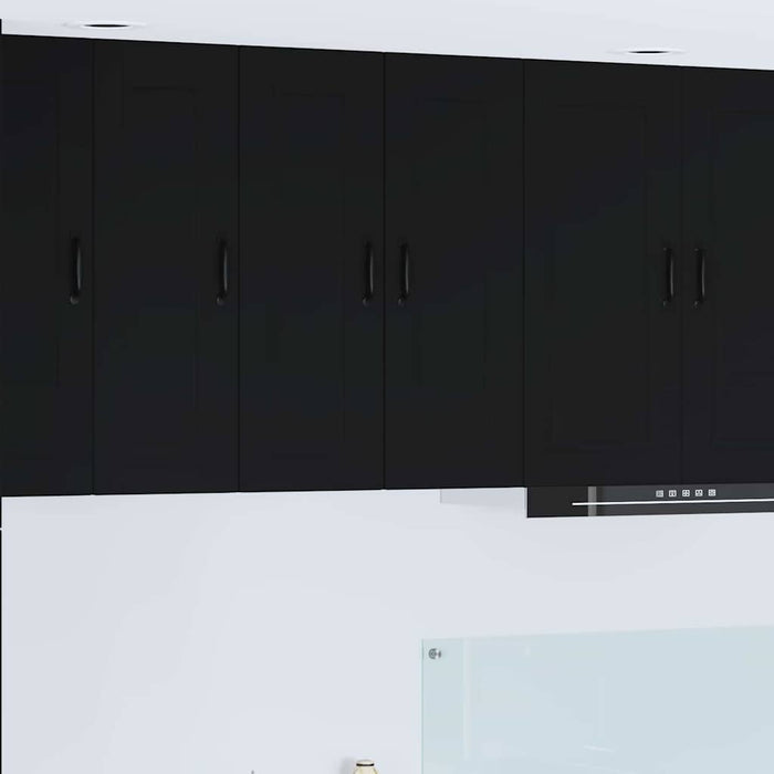 Kitchen Wall Cabinet Black 30 X 31 X 80 Cm Engineered Wood Nnptpi