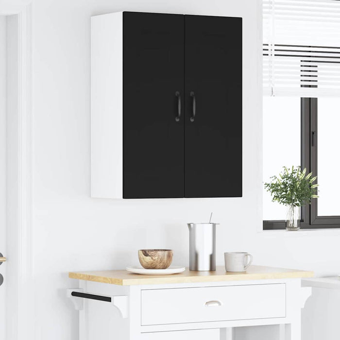 Kitchen Wall Cabinet Black 30 X 31 X 80 Cm Engineered Wood Nnptpi
