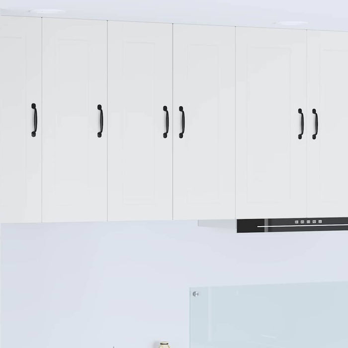 Kitchen Wall Cabinet With Door Glossy Look White 30 X 31 X 80 Cm Nnptlt