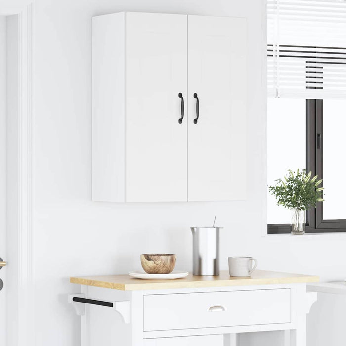 Kitchen Wall Cabinet With Door Glossy Look White 30 X 31 X 80 Cm Nnptlt