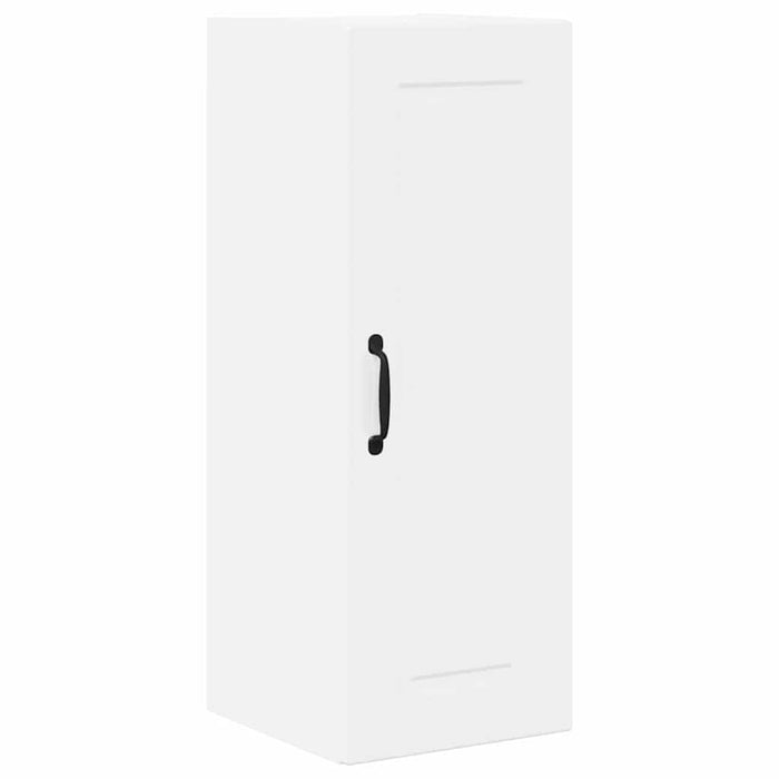 Kitchen Wall Cabinet With Door Glossy Look White 30 X 31 X 80 Cm Nnptlt