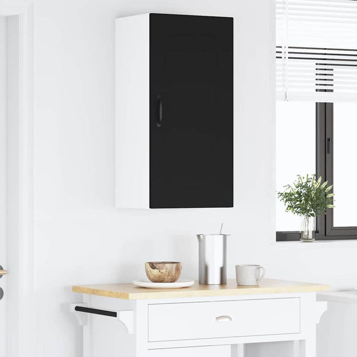 Kitchen Wall Cabinet Black 40 X 31 X 80 Cm Engineered Wood Nnptil