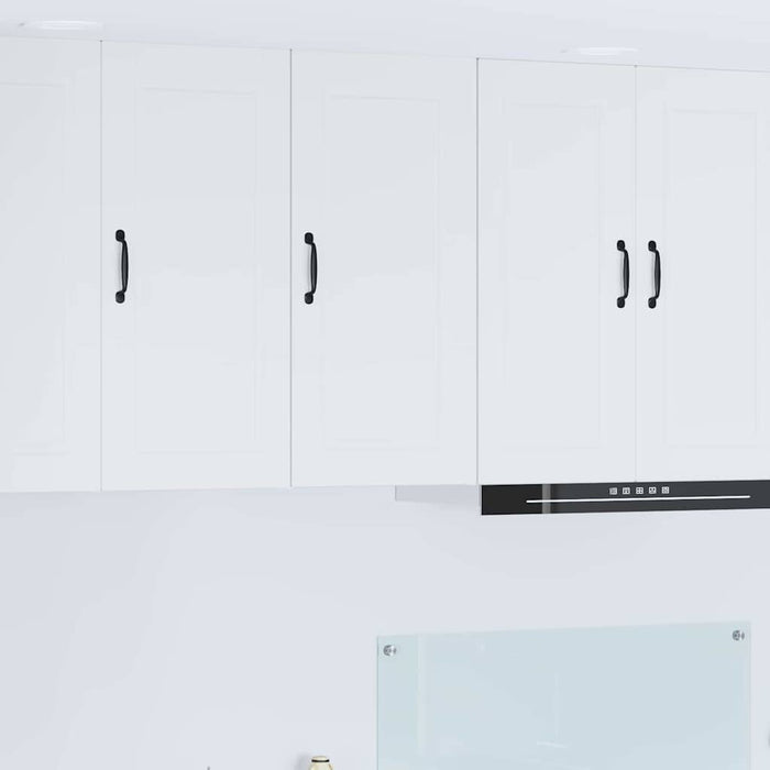 Kitchen Wall Cabinet With Door Glossy Look White 40 X 31 X 80 Cm Nnptik