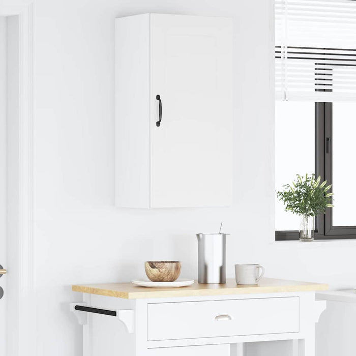 Kitchen Wall Cabinet With Door Glossy Look White 40 X 31 X 80 Cm Nnptik