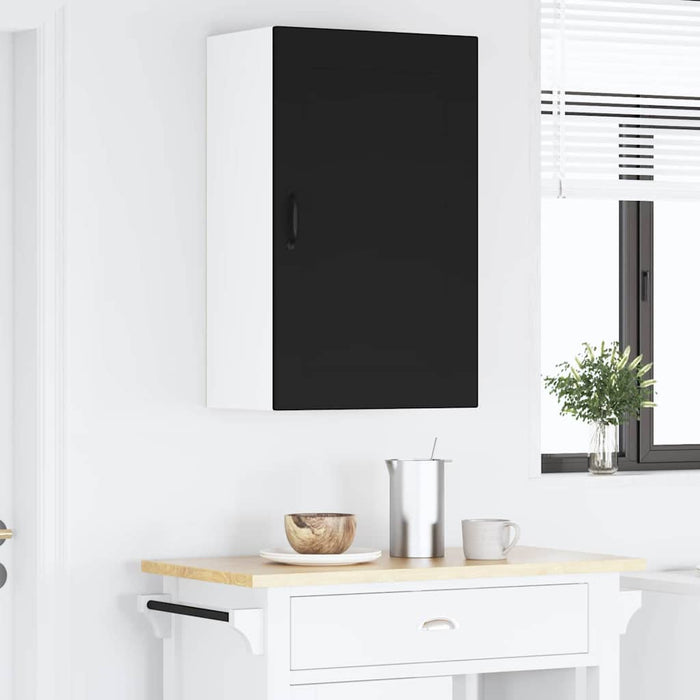 Kitchen Wall Cabinet Black 50 X 31 X 80 Cm Engineered Wood Nnptnl