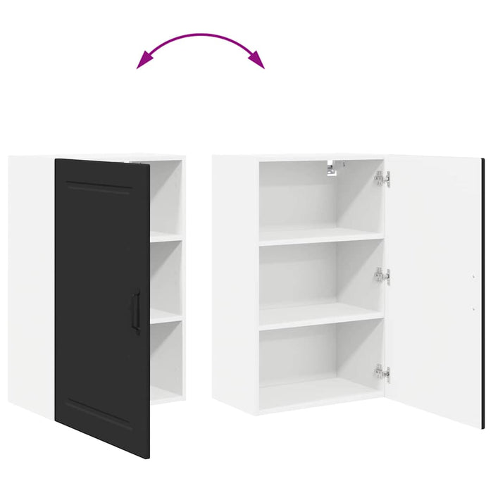 Kitchen Wall Cabinet Black 50 X 31 X 80 Cm Engineered Wood Nnptnl