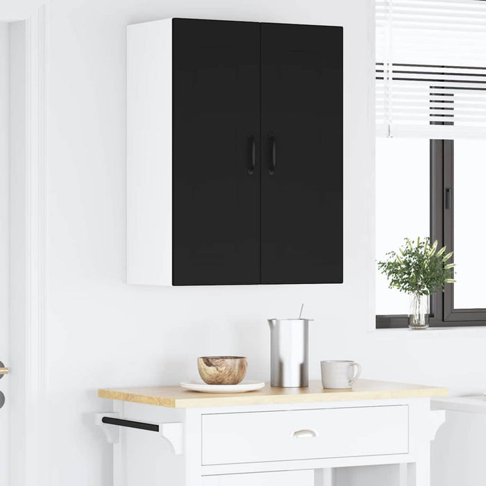 Kitchen Wall Cabinet Black 60 X 31 X 80 Cm Engineered Wood Nnptkl