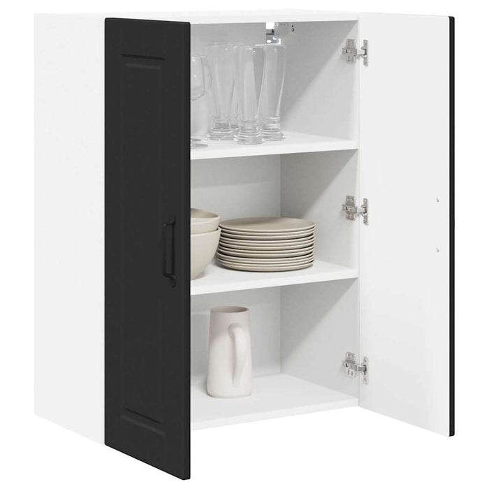Kitchen Wall Cabinet Black 60 X 31 X 80 Cm Engineered Wood Nnptkl
