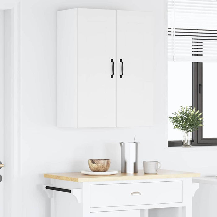 Kitchen Wall Cabinet With Door Glossy Look White 60 X 31 X 80 Cm Nnptkk